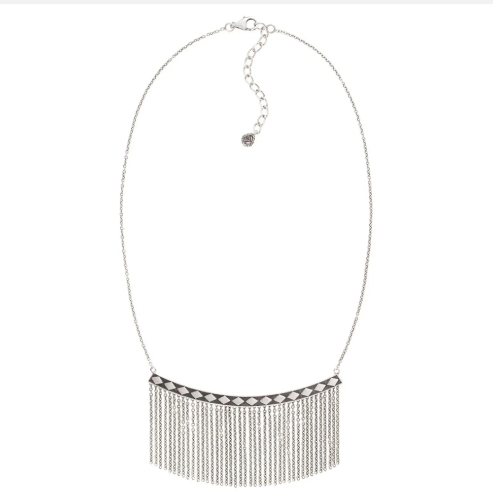 SILPADA Geo Fringe Necklace N3522 Sterling Silver New